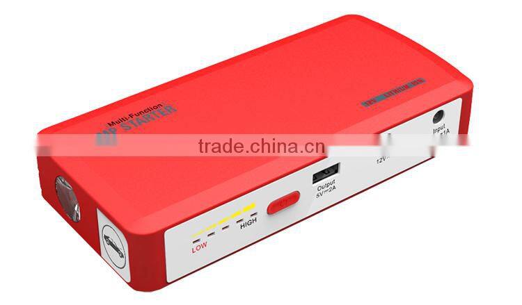 12000 mAh Portable Car Jump Starter and power bank for digital device with smart clamp