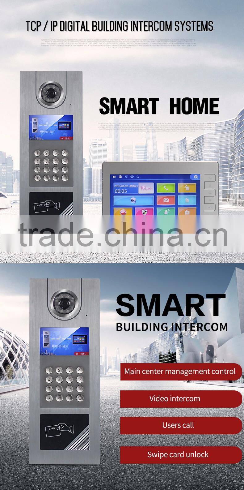 Smart multi apartment ip video intercom door phone