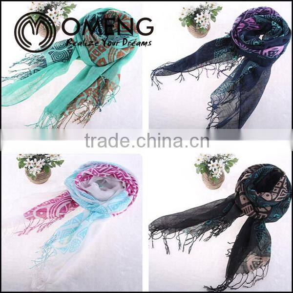 Wholesale 100% Viscose IMPRESS Fire LEAF Pashmina Scarf shawl Voile Scarves 180*100