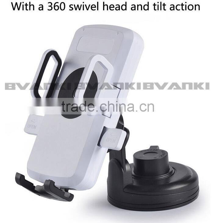 Phone Cradle Holder+ Wireless Car Charger Transmitter Adapter For Samsung