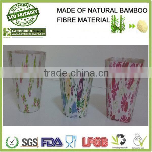 Eco-friendly 100% bamboo fiber square cup