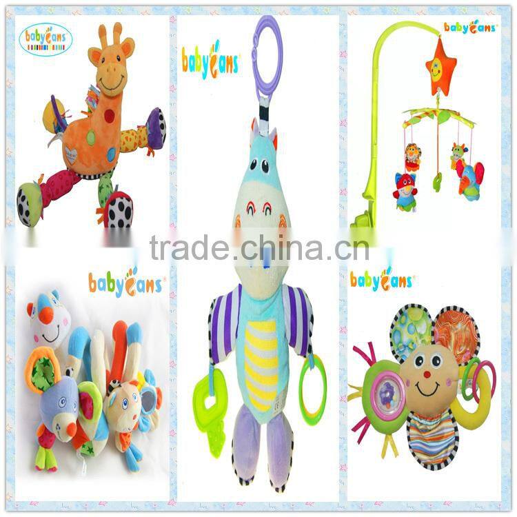 lovely baby rattle baby infant teether baby plush rattle toy