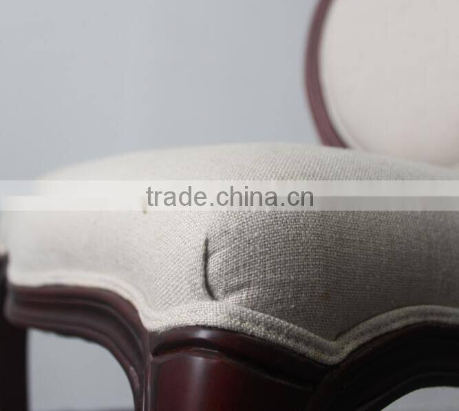 louis round back wooden ghost chair