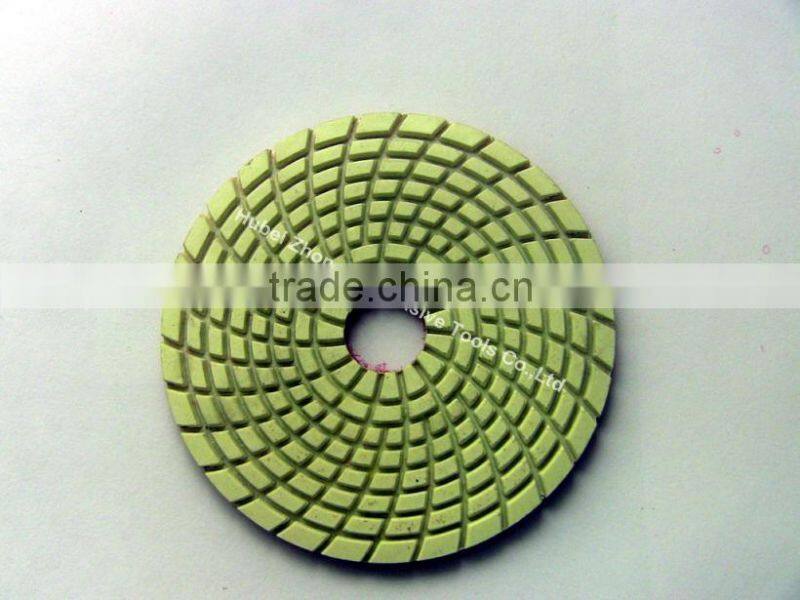 Resin Bonded Sunflower Polish Floor Concrete Wet Dry Diamond Pad