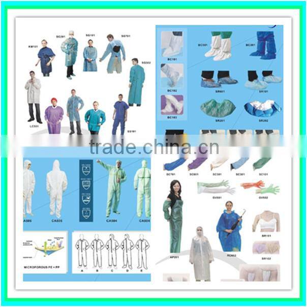 Non Woven Fabric High Quality Clothing Colorful Disposable Lab Coat