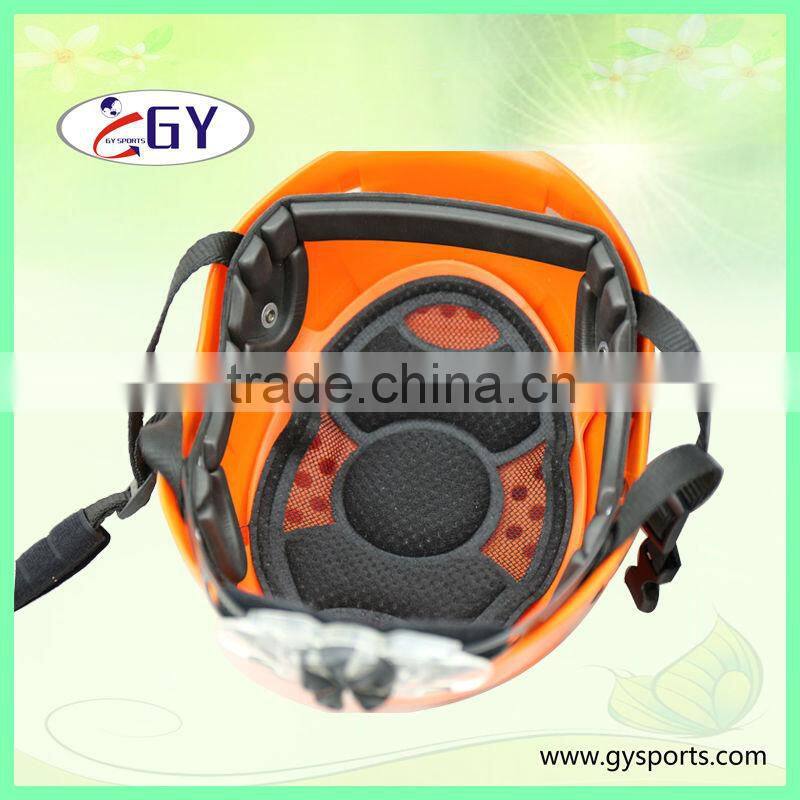 2015 popular colorful durable Climbing helmets with PC outer shell impact-resistant EPS double-sided velvet Adjustable bla