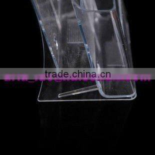 Acrylic magazine rack, plexiglass brochure display stand