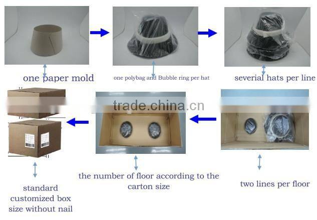 wool felt hats with lace butterfly for kids