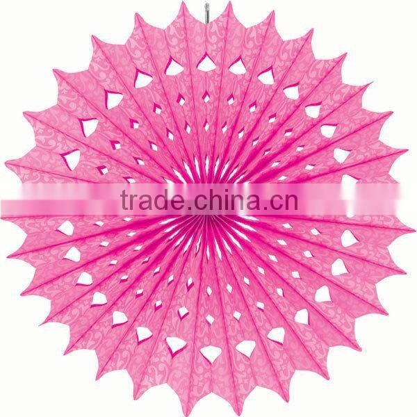 Paper fan, tissue snowflake paper honeycomb fan for party wedding decorations