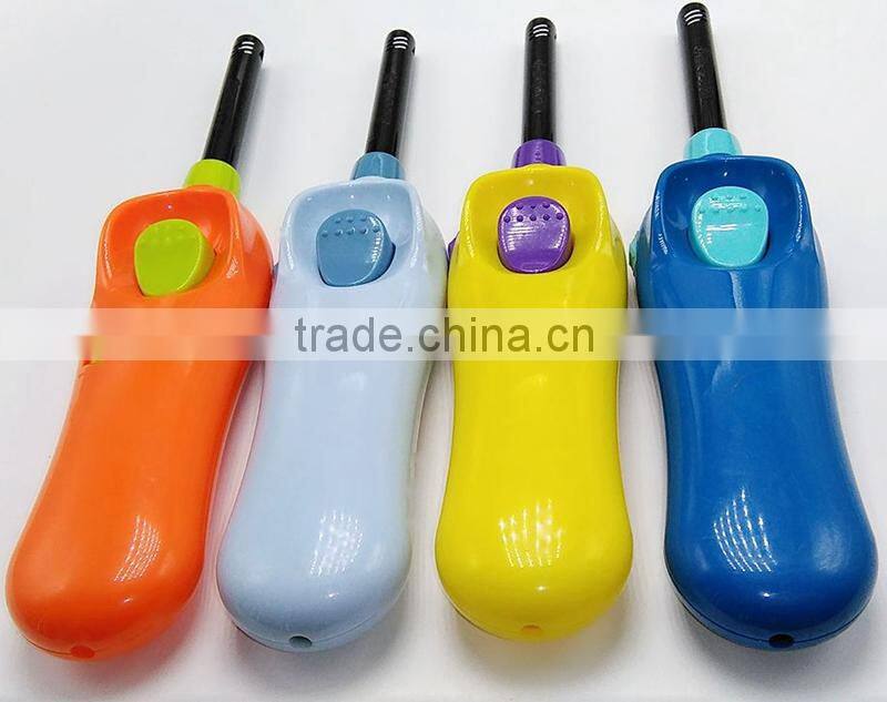 Long gas jet flame lighter refillable for kitchen