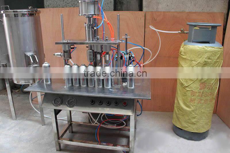 3 in 1 aerosol filling machine