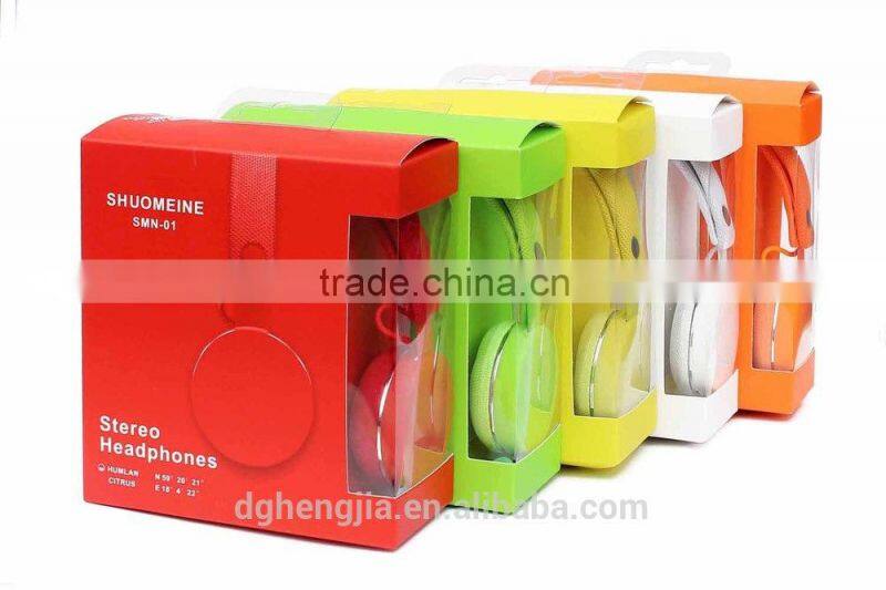 2015 New design earphones with built-fm-radio