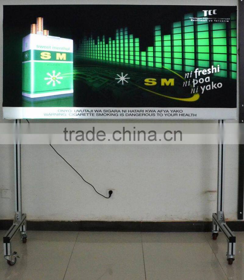 Edgelight dynamic Light box sign board advertising equipment new products 2015 innovative