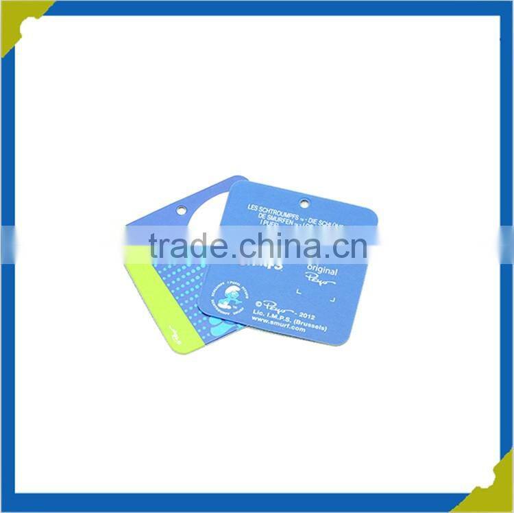 Garment jeans, shoes, bags and use product type paper hang tag garment tags