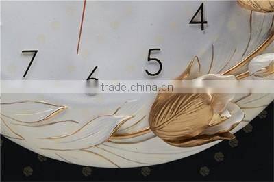 Romantic 3D Flower hanging decoration decorative art wall clock picture/