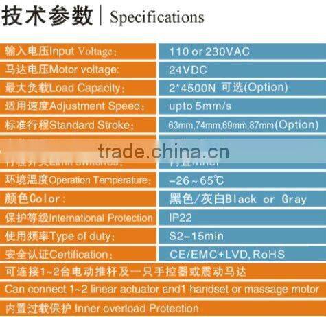 FY016 electric vibrator motor linear actuator stroke optional