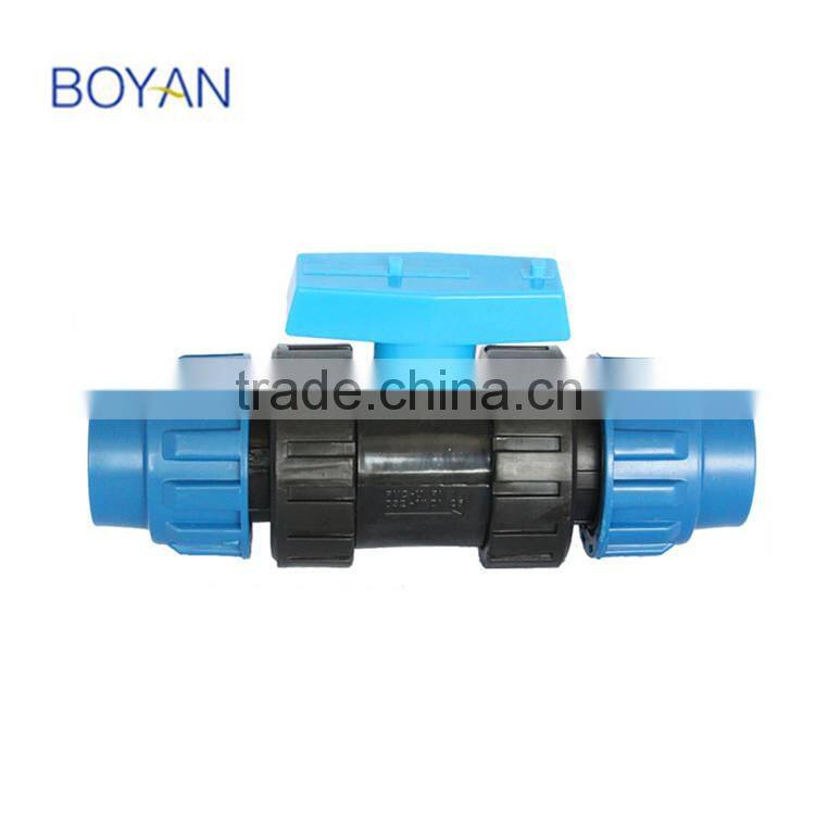 China Supplier plastic ball valve double true union compression fitting ball valve