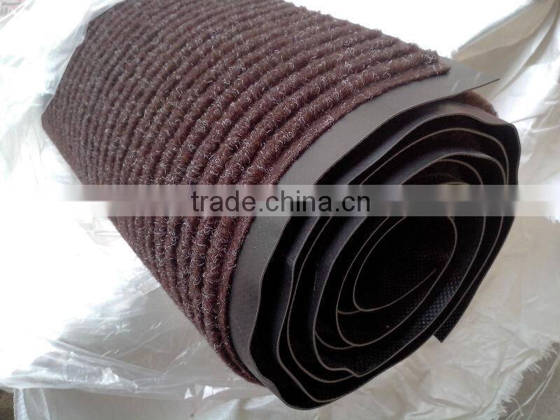polyester stripe with pvc backing from china carpet factory