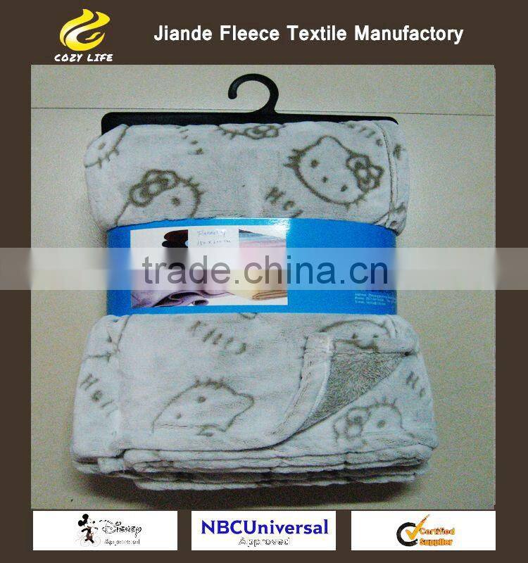 2015 Super Soft Velvet Throw polyester flannel Fleece Plush Luxury BLANKET All Sizes with cat pattern