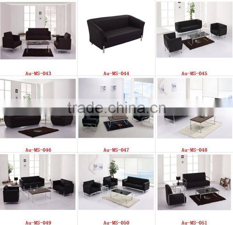 Hot Sale Black Waterproof Cheap Leather Office Sofa