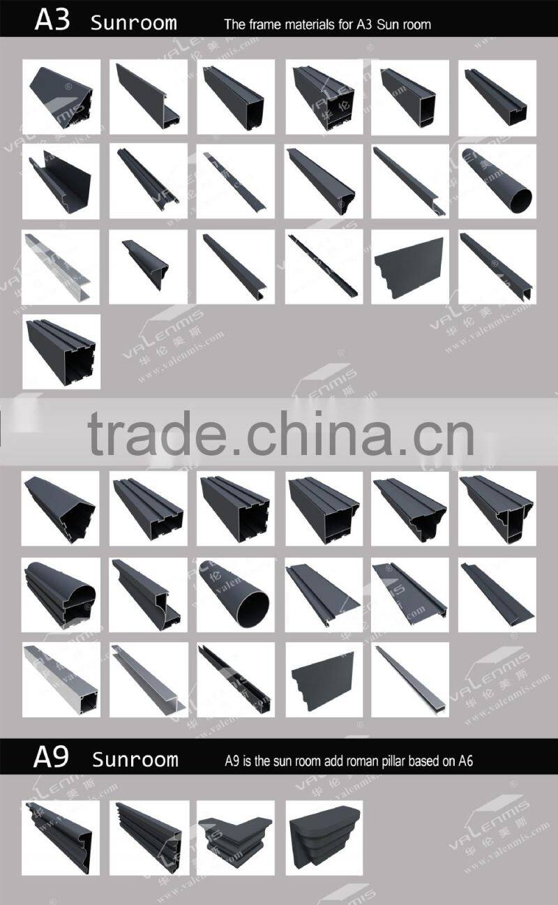 cheap and beautiful aluminum sun room for sale in 2015