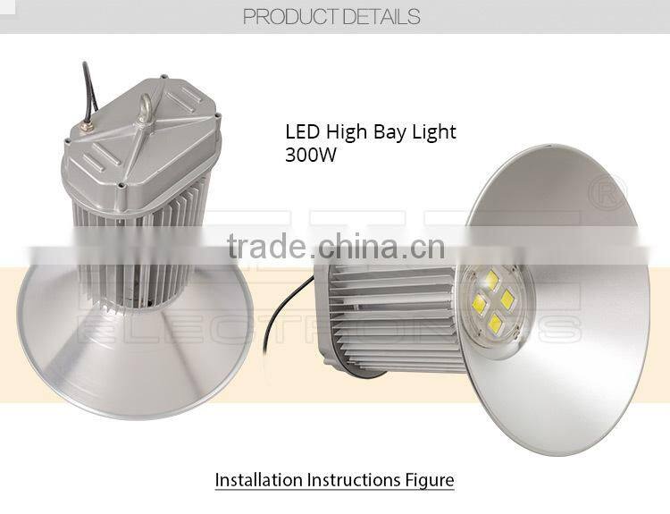 High qulity aluminum casing 300w cheap led industrial high bay light