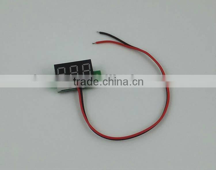 0.36" LED display DC digital voltmeter 2.5-30V, V20D LED Display digital voltmeter, LED Display digital voltmeter