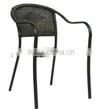 cast aluminum wicker chair dining room set with 5cm seat cushion