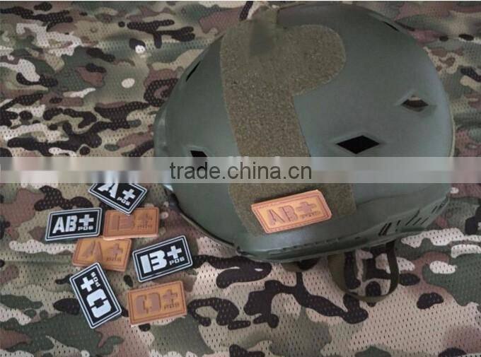 PVC Tactical Badge A/B/O/Ab+ Blood Type Patch Morale Patch Military Badges Tactical Rubber Patches For Cap Jacket
