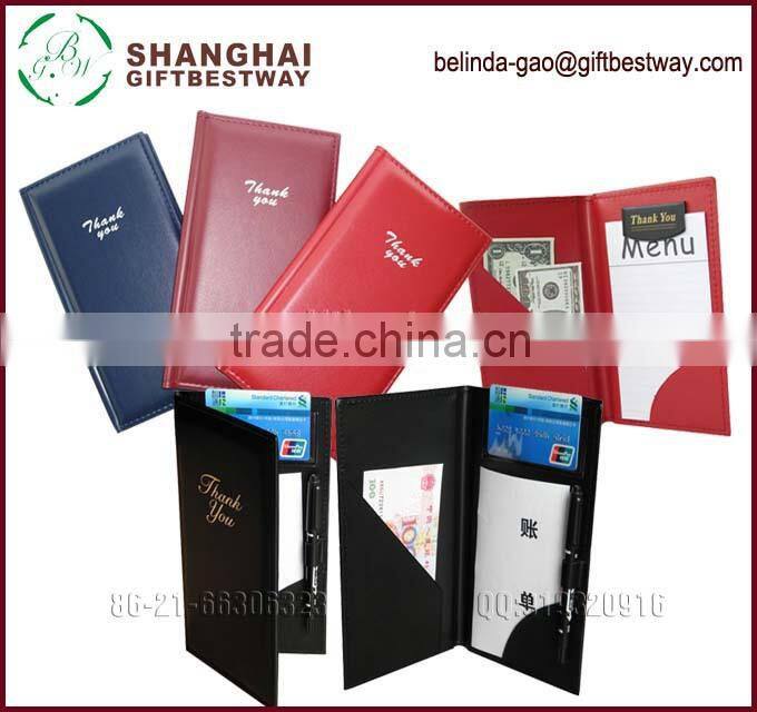 Black restaurant bill presenter with high quality