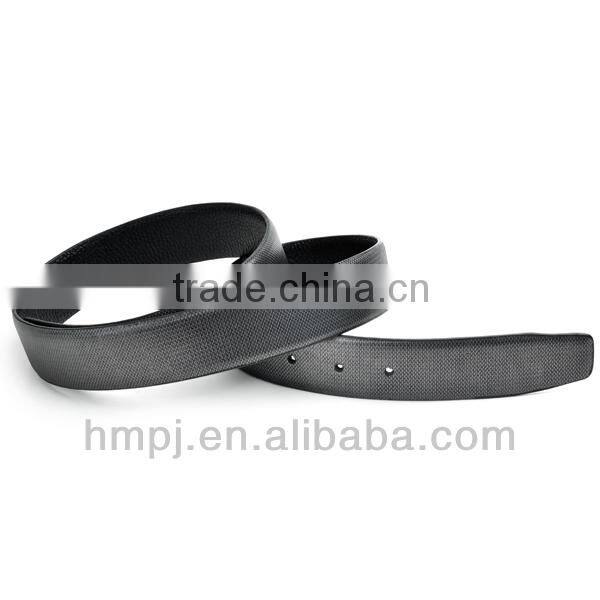simple slap-up black leather cowhide belt