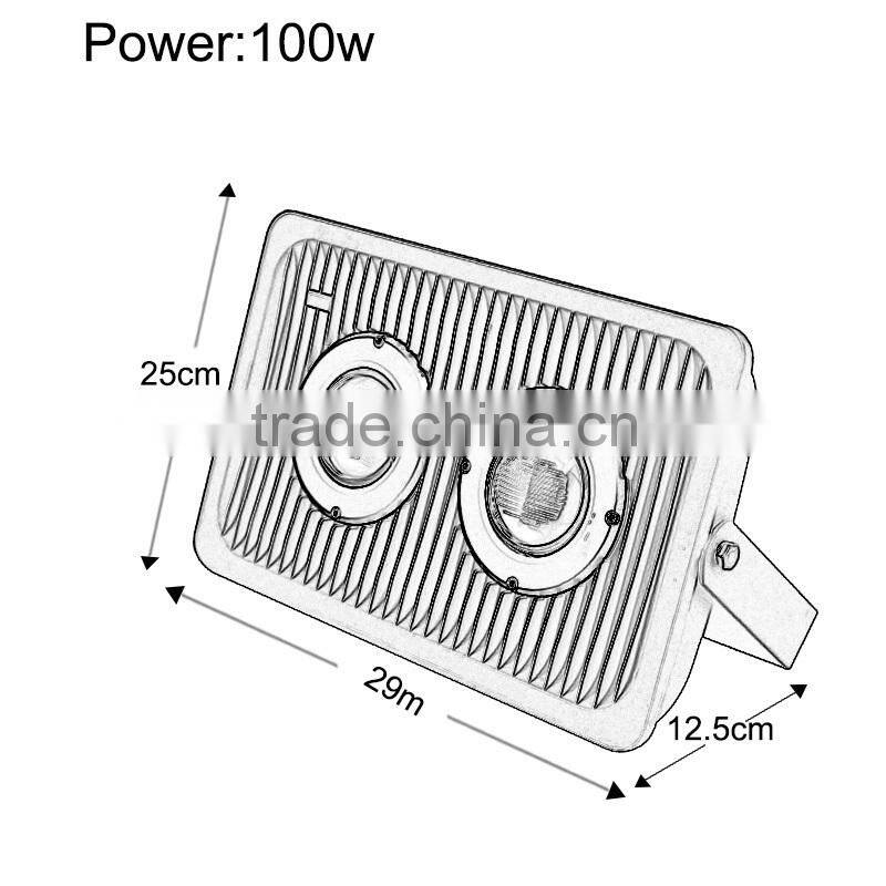 100W outdoor led flood light with cast aluminum housing