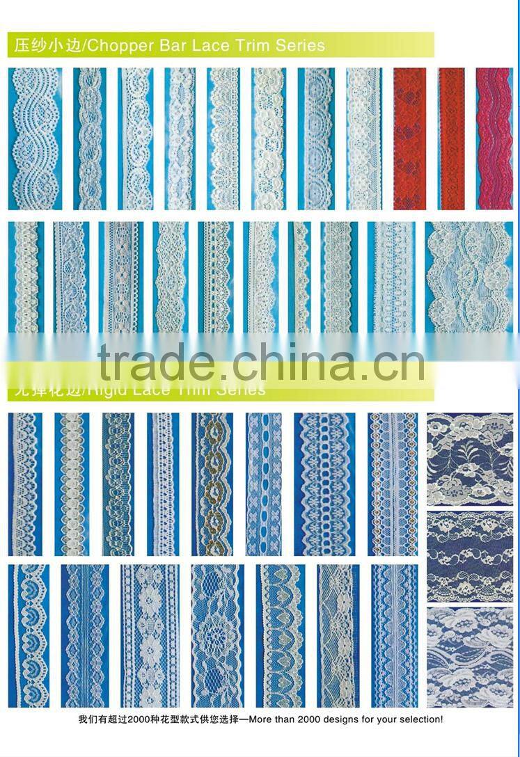 APN4901guangzhou hot selling fashion nylon polyester lace trimming for girl dress