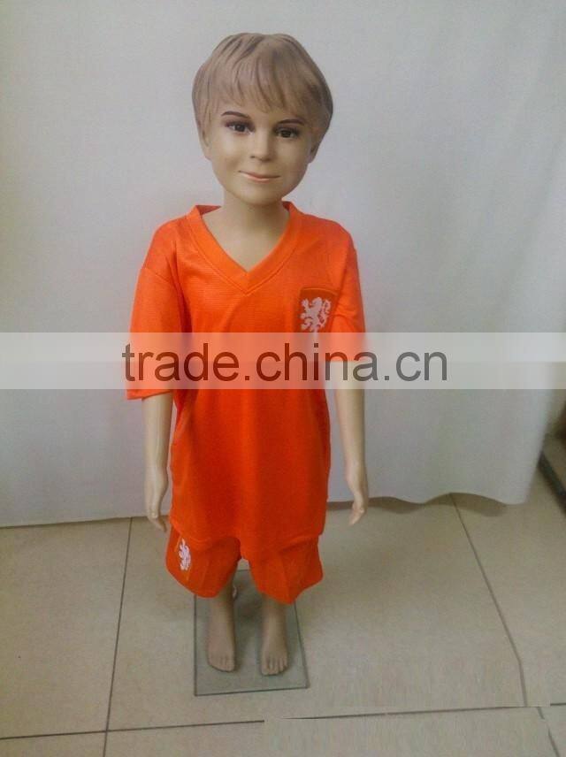 custom wholesale confortable kids white soccer jerseys