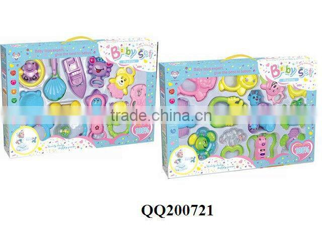 Lovely plastic baby rattle toy
