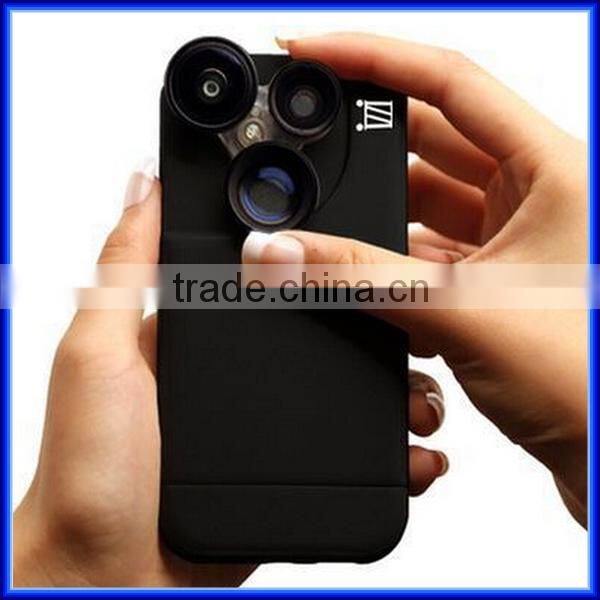 Top product Universal Clip Lens Mobile Phone lens 3 in 1 Lens 180 Degree Fish Eye