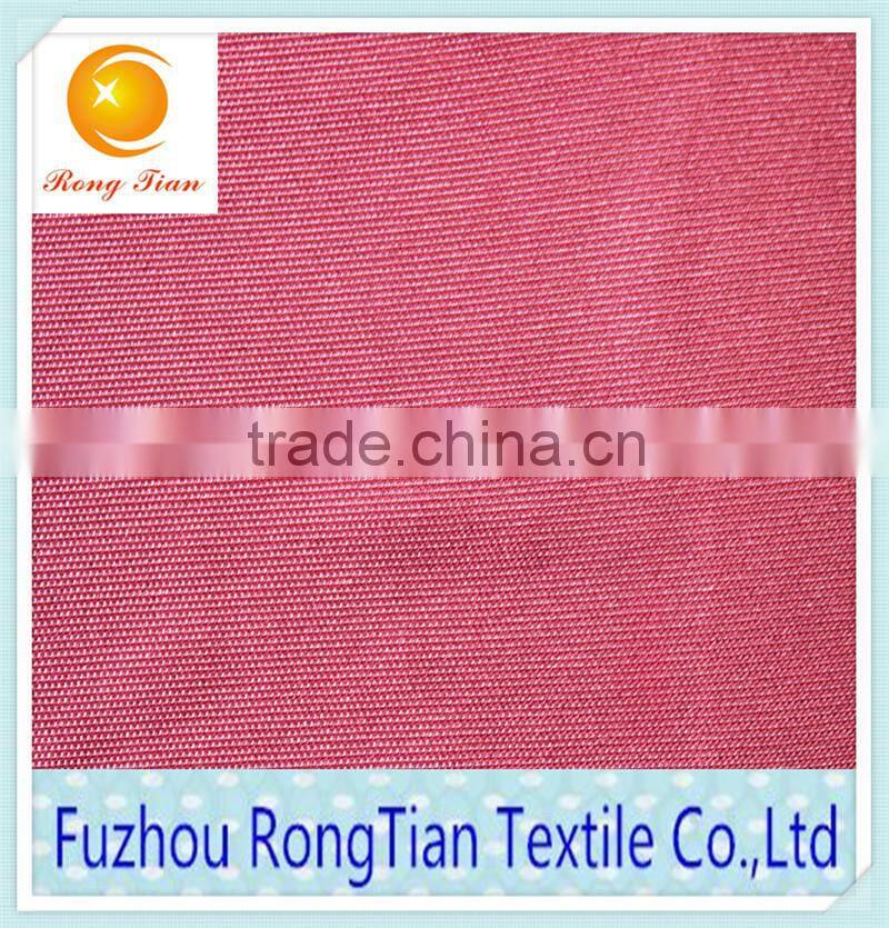 New style pink polyester weft shinny knitting fabric for upholstery
