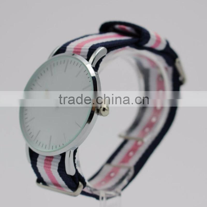 Selling trend Watch Men Women watch with full logo quartz watch clock hour wrist nylon watches