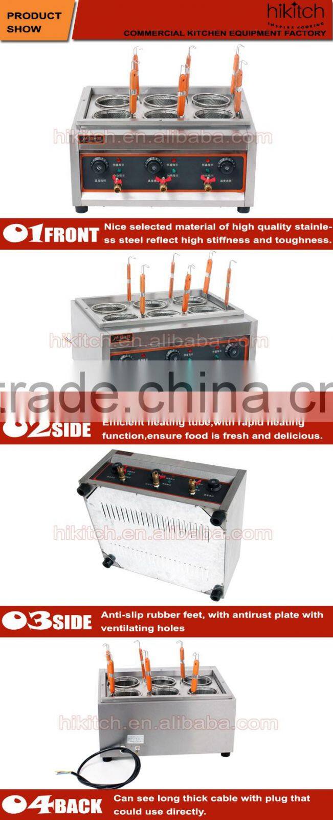 Commercial table top 6 baskets electric noodle cooker