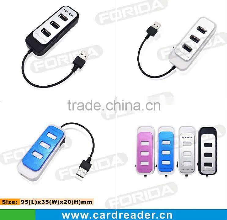 Forida Colorful fashion usb2.0 4 por hub
