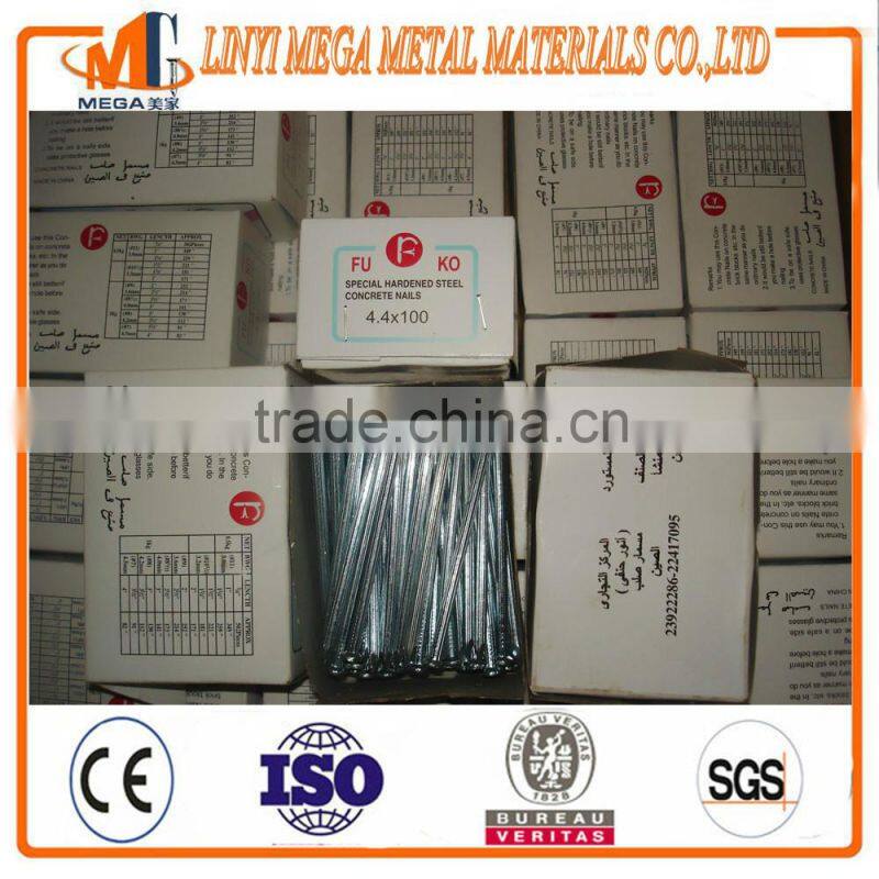 svender supply harp diamond point smooth shank Electro Galvanized steel concrete nail