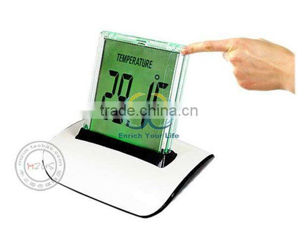 7-Color Change LED Digital LCD Alarm Clock Thermometer