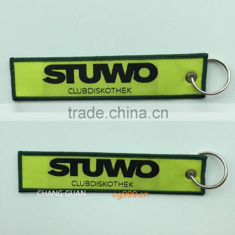 The bottle opener woven label bag charms