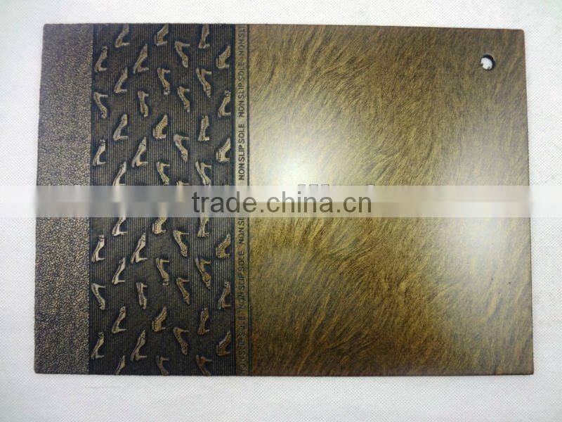Embossed rubber sole sheet from Atom Shoes Material Limited