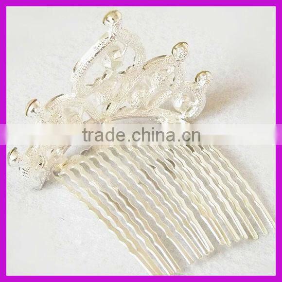 Luxurious rhinestone tiaras combs for bride manufacturers China supplier BY 1873