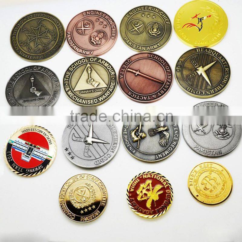 High quality custom challenge brass souvenir coin