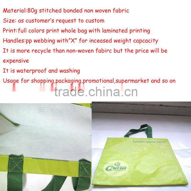 laminated non woven pp recycle bag