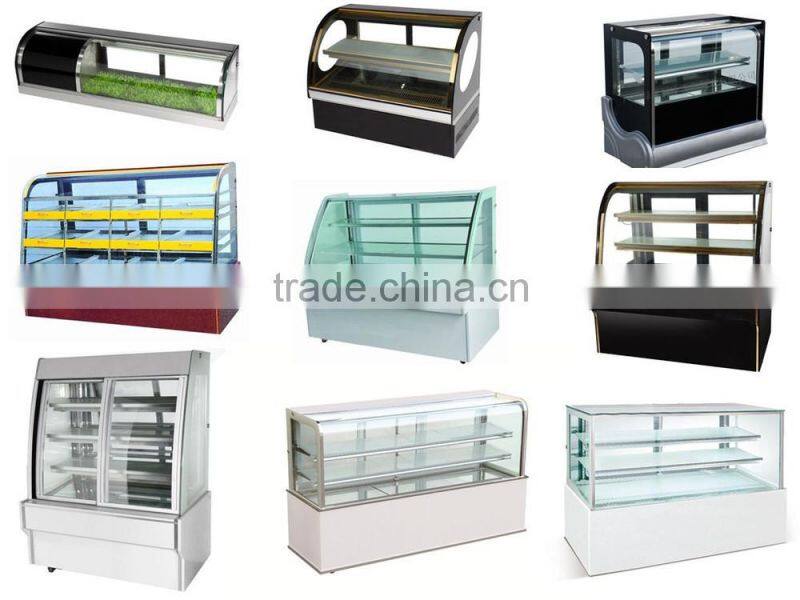1.8meters counter top display sushi cooler showcase with CE approve