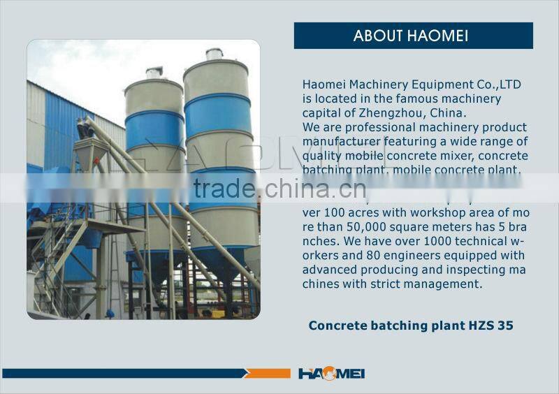 35m3/h HZS35 plantas de concreto recomendada por Ali