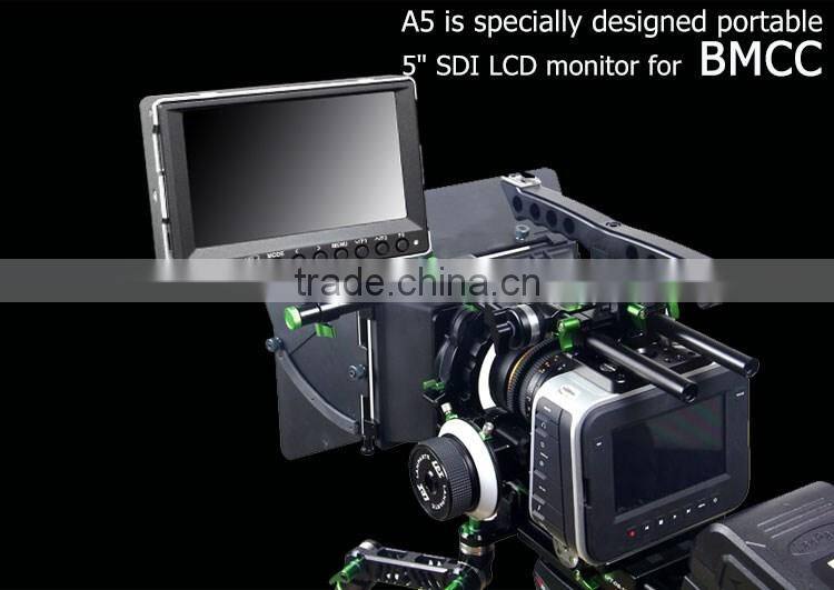 Aluminum panel false colors function mirror image small 5 inch tft color screen lcd monitor intraoral camera